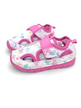 Stride Rite Soft Motion Splash Toddler Girls Sandals Size 4 Pink Water Shoes